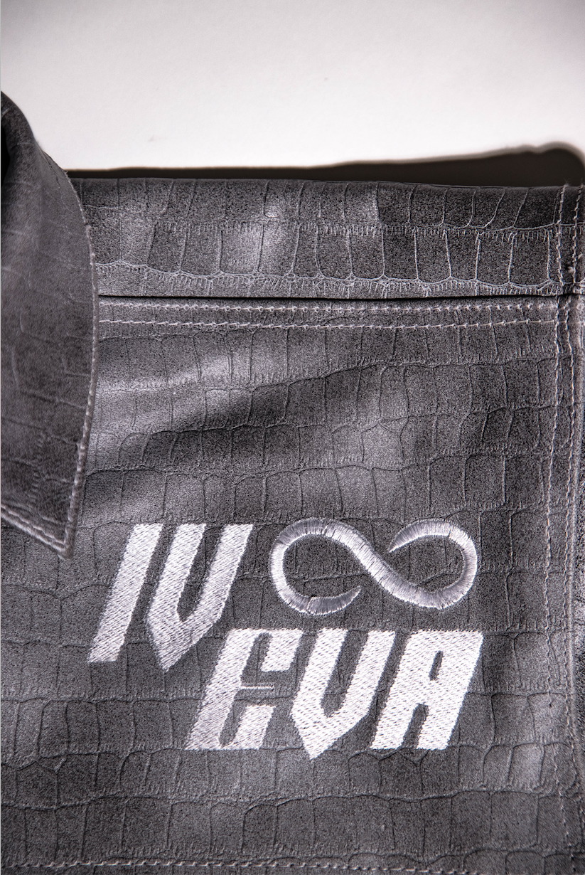 Charcoal Sobek Leather Jacket