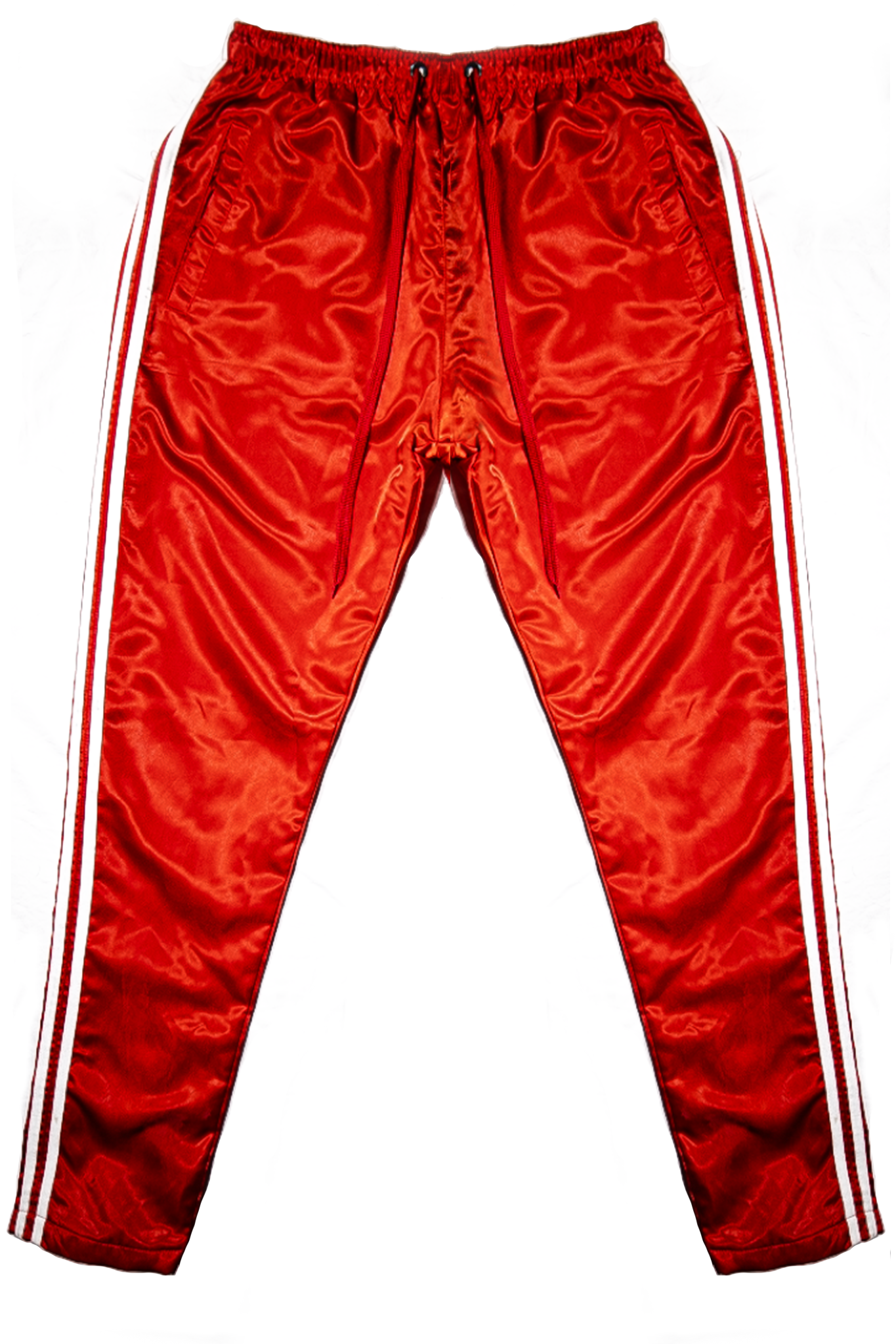 Red Varsity Satin Pant