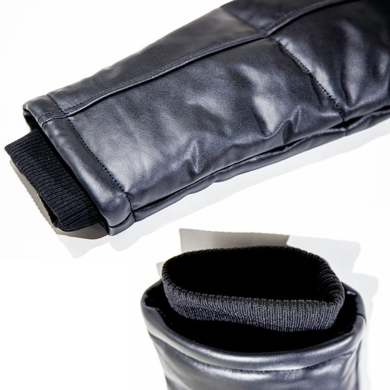 Leather Puffer Jacket