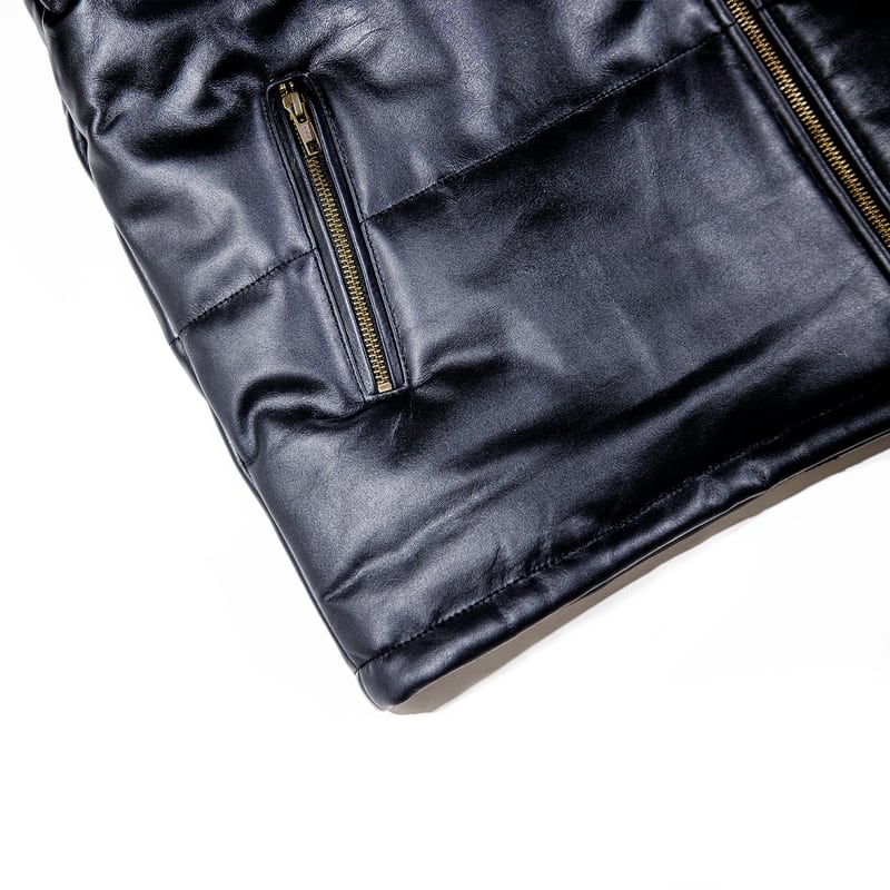 Leather Puffer Jacket