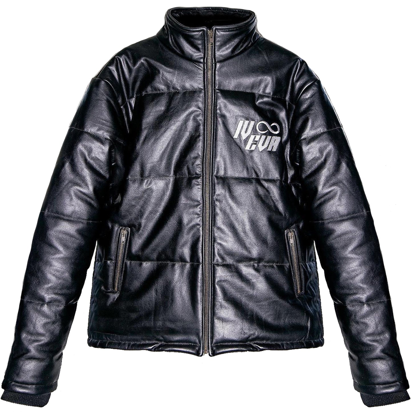 Leather Puffer Jacket