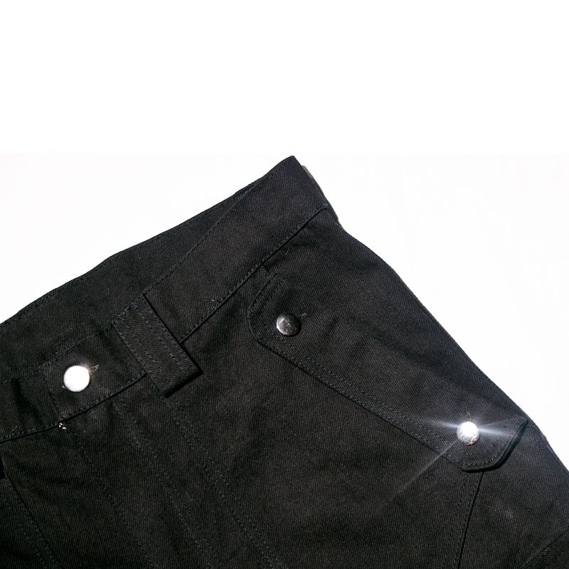 Jet Black Cargo Pants