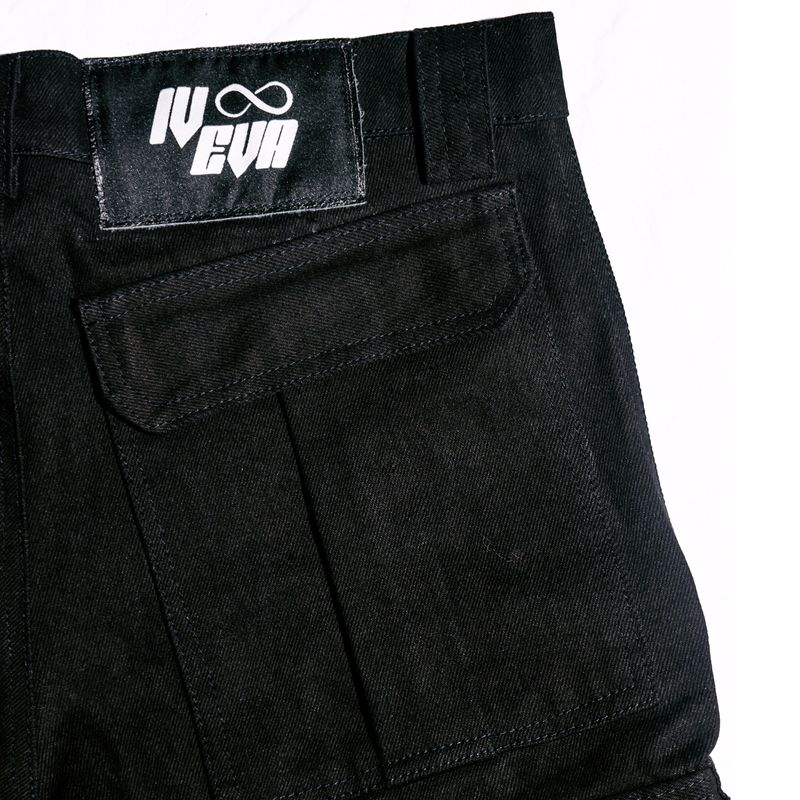 Jet Black Cargo Pants
