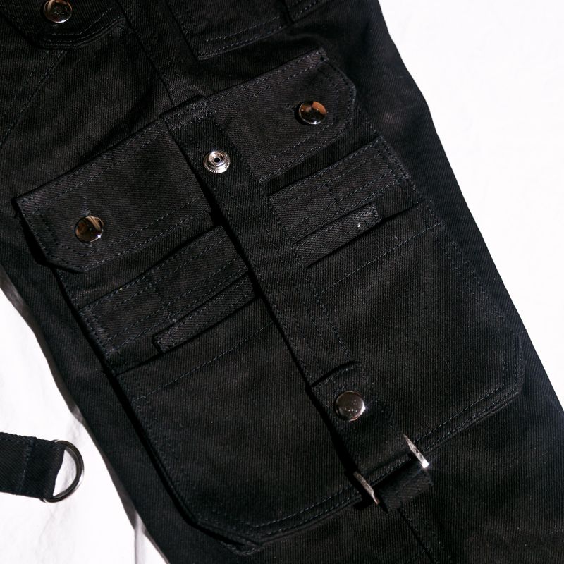 Jet Black Cargo Pants