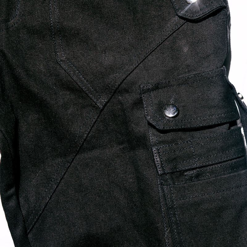 Jet Black Cargo Pants