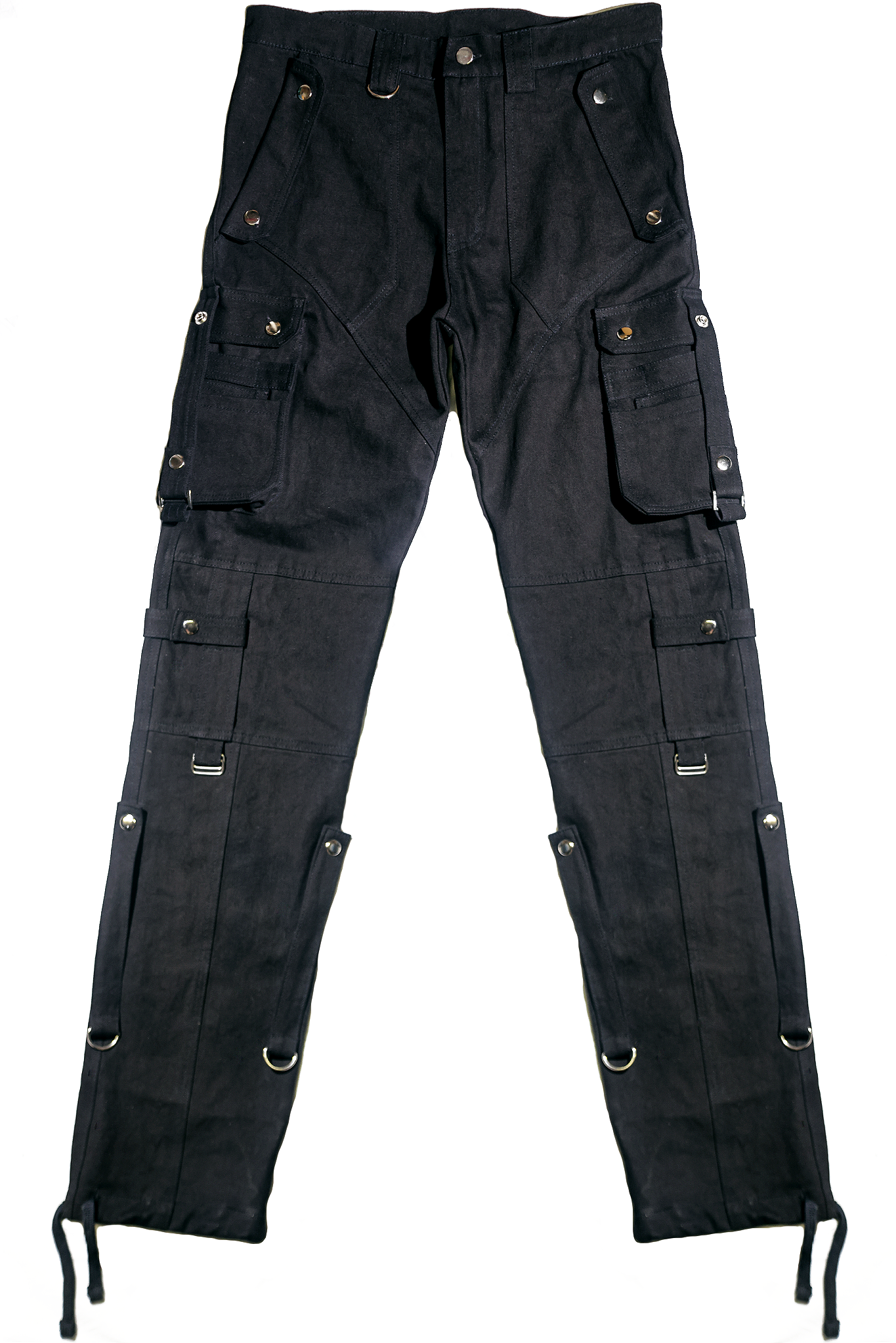 Jet Black Cargo Pants