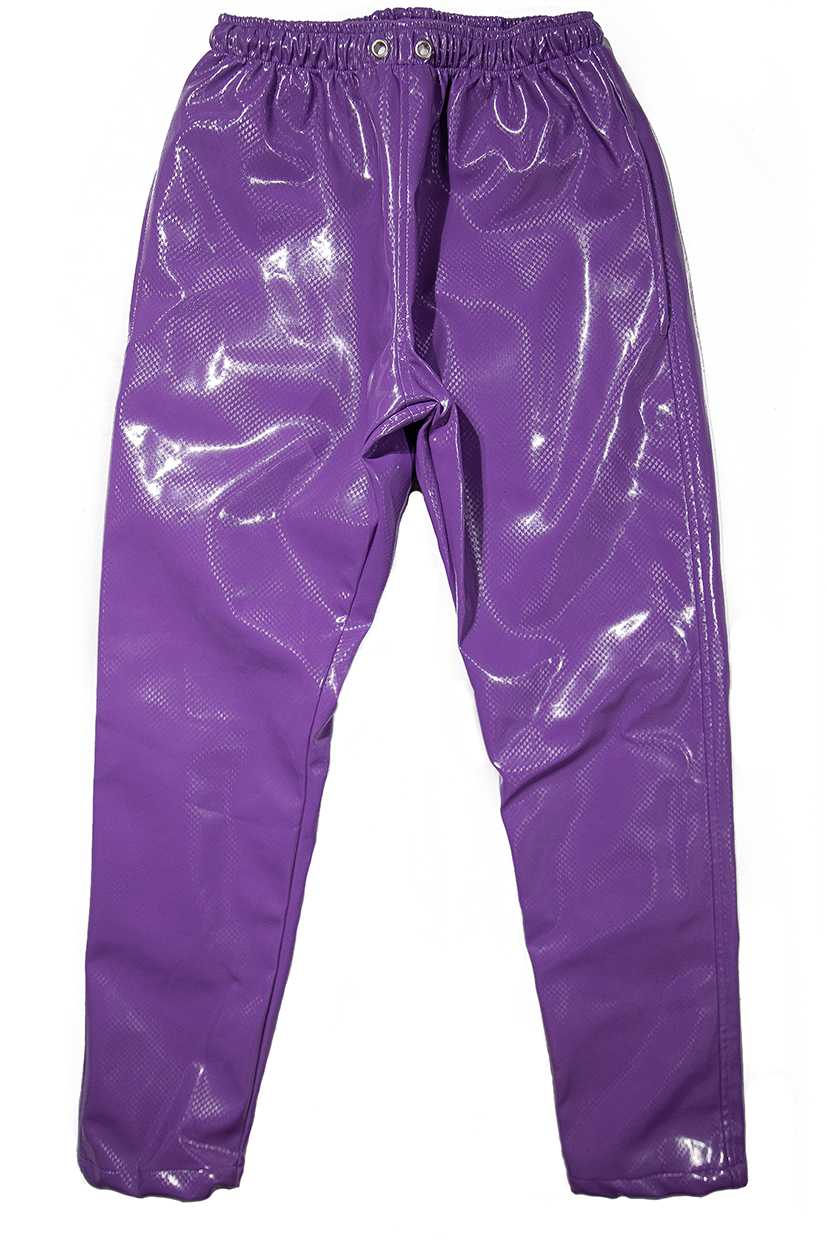Violet Patent Leather Vinyl Pants